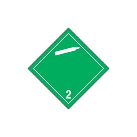 Accuform TDG PLACARD CLASS 2 273MM x 273MM TCP204MG10 TCP204MG10